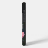 Single Pink Rose with Dew Case-Mate iPhone Case (Achterkant / Links)