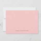 Single Pink Stripe Baptisme Kaart (Achterkant)