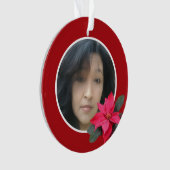 Single Poinsettia Design Ornament (voorkant)