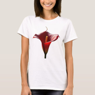 single red flower t-shirt