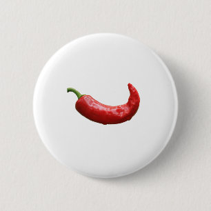 Single Red Hot Chili Pepper Ronde Button 5,7 Cm