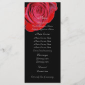 Single Red Rose Wedding Menu (Voorkant)