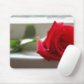 Single Roos Mousepad Muismat (Met muis)