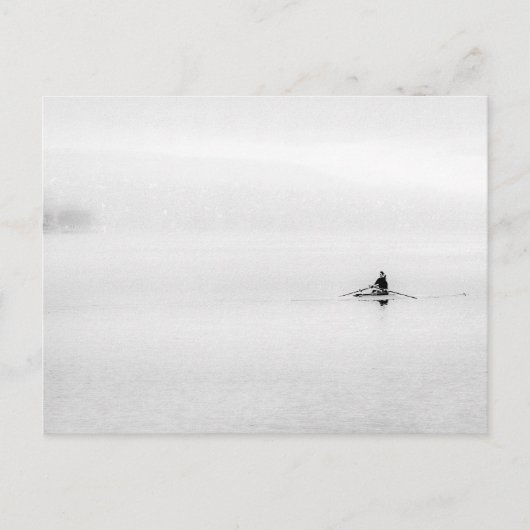 Single Scull Minimalisme Briefkaart (Voorkant)