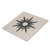 Single Silver Starburst uit de midden-eeuwse | Gro Tegeltje (Zijkant)