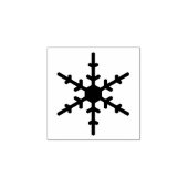 Single Snowflake Art Stamp Rubberstempel (Afrduk)