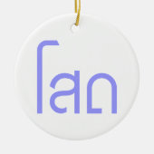 Single SOHT in het script voor Thai Language Keramisch Ornament (Voorkant)