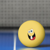 Single Tooth Funny Face Ping Pong Ball (Net)