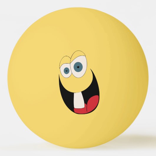 Single Tooth Funny Face Ping Pong Ball (Voorkant)