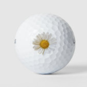 Single White Daisy Flower Golfballen (Voorkant)