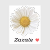 Single White Daisy Sticker (Vel)