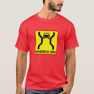 Single-Width Bridge, verkeersteken, IJsland T-shirt