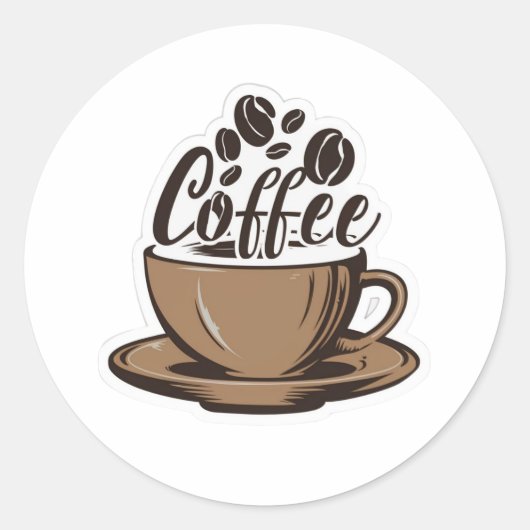 Single Word Coffee sticker (Voorkant)
