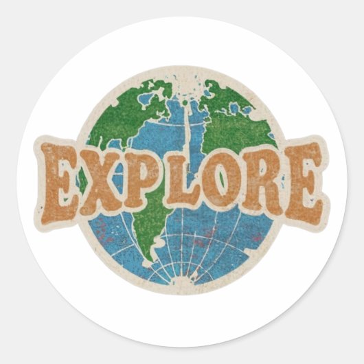 Single Word Explore sticker (Voorkant)