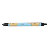 Single Yellow Daffodil Zwarte Inkt Pen (Voorkant)