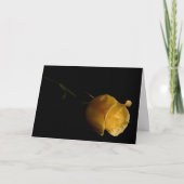 Single Yellow Rose - Note Kaart (Voorkant)