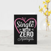 Single Zonder Enige Excuses Anti Valentijnsdag Kaart (Gele Bloem)