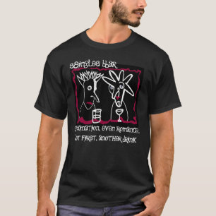 Singles bar haiku-gedicht t-shirt