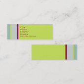 Singles ・ No. 0001 Mini Visitekaartje (Voorkant / Achterkant)