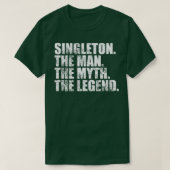 SingletonSingleton Achternaam Singleton T-shirt (Design voorkant)