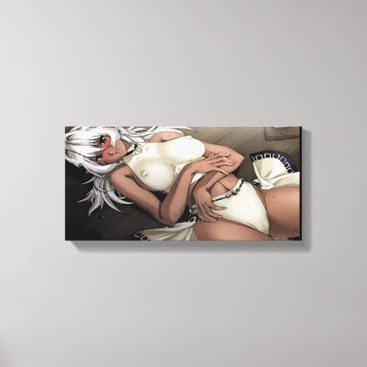 SingleZ "Lust" Hot Hentai Babe Canvas Print (Voorkant)