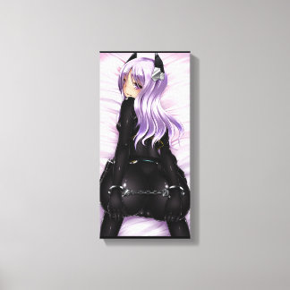 SingleZ "Make Me" Zwart en Paarse Hentai Canvas