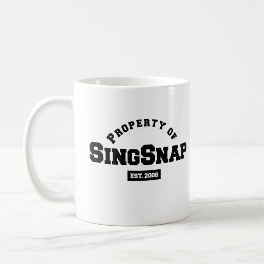 SingSnap Coffee Mok (Links)