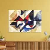 Singular Abstraction Canvas Afdruk (Insitu (Woonkamer))