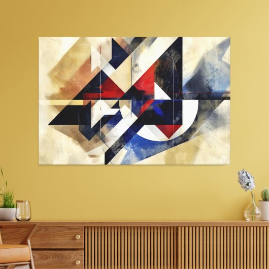 Singular Abstraction Canvas Afdruk (Insitu (Woonkamer))