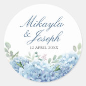 SINI Blue Hydrangea Sticker (Voorkant)