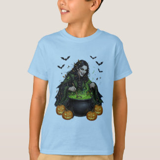 Siniister Halloween-feest: Kwaadaardige kookheks P T-shirt