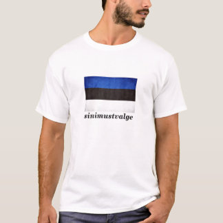 "sinimustvalge" Estse vlag T-shirt
