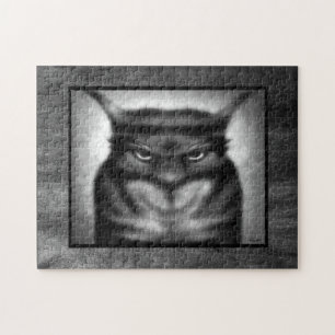 Sinister Cat Jigzaag Puzzle Legpuzzel