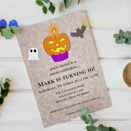 Sinister Celebration Cupcake Halloween Verjaardag Kaart