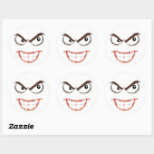 SINISTER FACE RONDE STICKER (Vel)