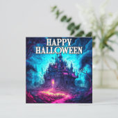 Sinister Halloween Haunted Mansion Kaart (Staand voorkant)