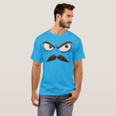 Sinister Mustache Emoji T-Shirt (Devant entier)