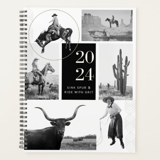 Sink Spur & Ride - 2024 Cowgirl Planner (Voorkant)