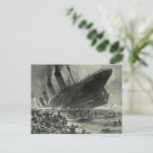 Sinking RMS Titanic Briefkaart (Staand voorkant)
