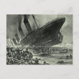 Sinking RMS Titanic Briefkaart