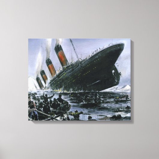 Sinking RMS Titanic Canvas Afdruk (Voorkant)
