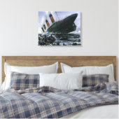 Sinking RMS Titanic Canvas Afdruk (Insitu (Slaapkamer))