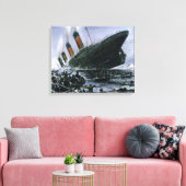 Sinking RMS Titanic Canvas Afdruk (Insitu (Woonkamer))