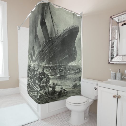 Sinking RMS Titanic Douchegordijn (In situ)