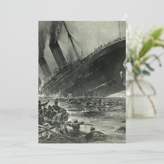 Sinking RMS Titanic Kaart (Staand voorkant)