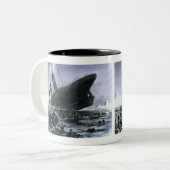 Sinking RMS Titanic Tweekleurige Koffiemok (Voorkant links)