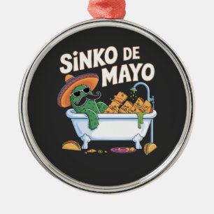 Sinko de Mayo Cinco De Mayo Cactus Grappig Metalen Ornament