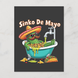 Sinko de Mayo"Grappige Cinco de Mayo Cactus Feestdagenkaart
