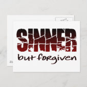 Sinner maar vergeven briefkaart (Voorkant / Achterkant)