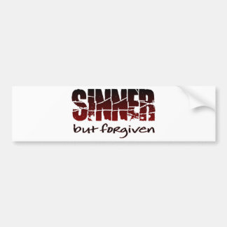 Sinner maar vergeven bumpersticker
